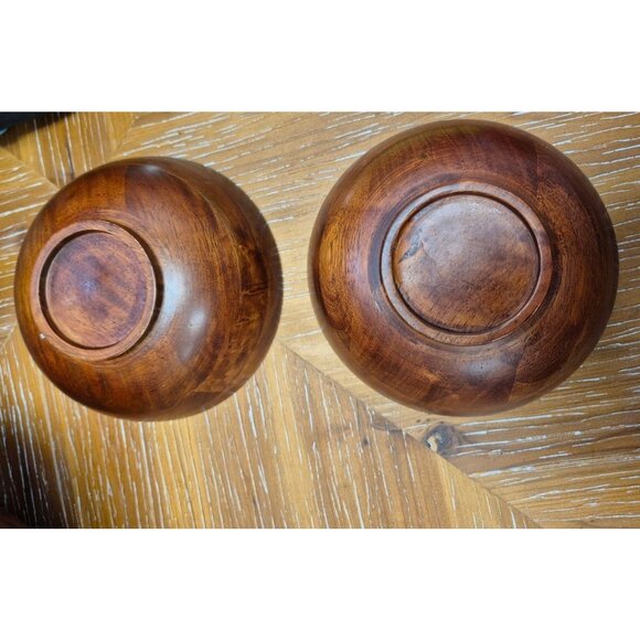 Lipper International Wooden Salad Bowl Set With Serving Forks - 4 Piece Acacia W - Picture 9 of 14